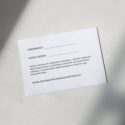 DARILNA KARTICA ZENIT