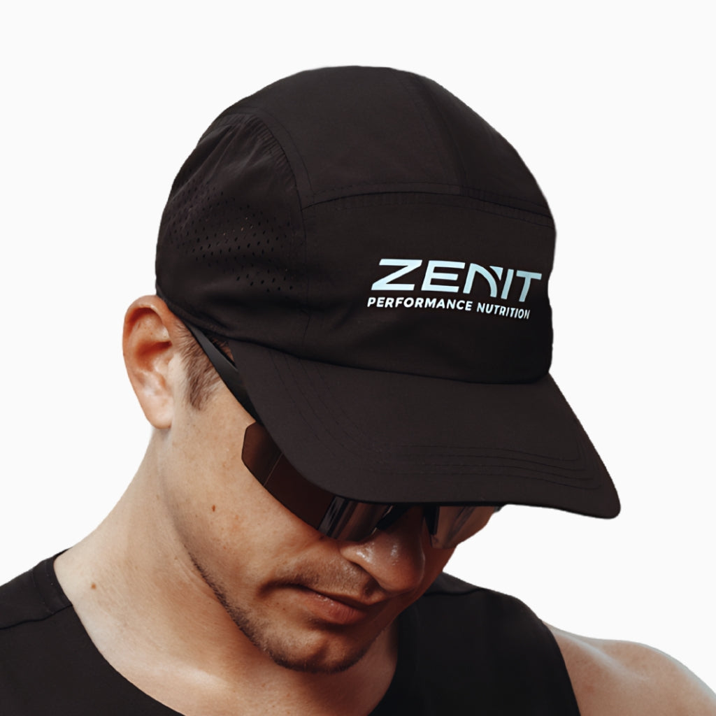 Black Zenit Performance Cap front view